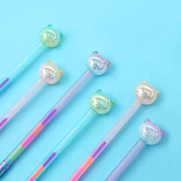 Cute Rainbow Colors Glitter Gel Pen